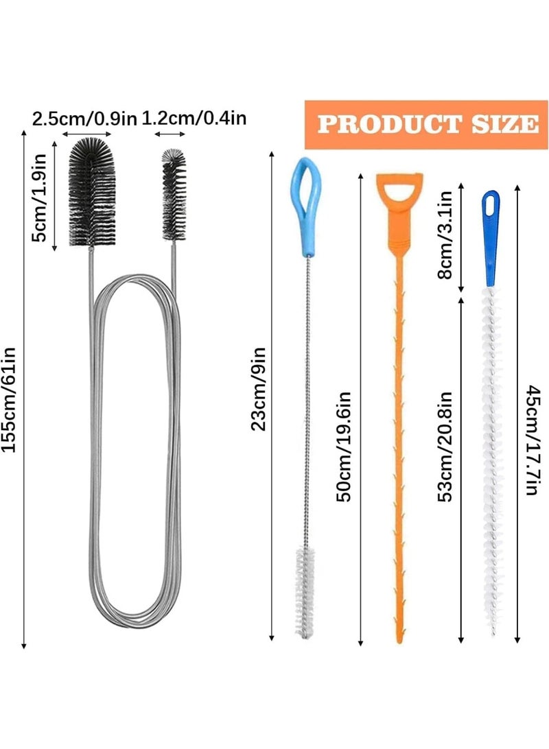 أنمي استنزاف مفككة و أداة تنظيف 5 قطعة دش استنزاف مفككة ، متعددة الوظائف بالوعة مفككة أداة ، السباكة مفككة أداة للحمام دش المطبخ التوصيل حفرة - Image 3